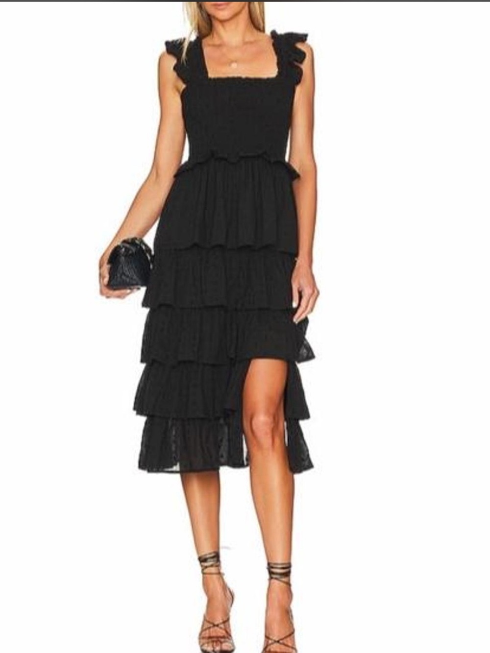 Tularosa Jude black midi dress